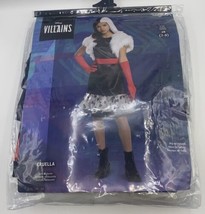 DIsguise Cruella De Vil Tween Girls Halloween Costume Dress Licensed Junior 7-9 - £21.39 GBP
