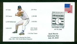Jack Morris 2018 Baseball Hall of Fame Induction Cachet - Stats - £4.75 GBP