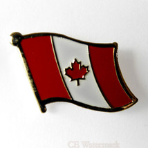 CANADA CANADIAN SINGLE FLAG LAPEL PIN BADGE 1 INCH - £4.28 GBP