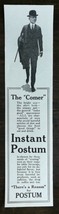 Vintage 1917 Instant Postum Beverage Original Ad 222  - £5.21 GBP