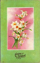Pâques de Vœux Fleur Bouquet 1911 DB Carte Postale E4 - £4.85 GBP