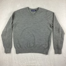 Jim Nantz by Vineyard Vines Sweater Men’s Medium Gray V Neck Long Sleeve - £27.43 GBP