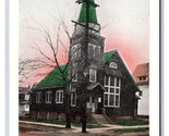 Holy Trinity Luterana Chiesa Hasbrouck Nj Unp Mano Colorato DB Cartolina... - $16.34