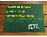 Potbelly Sandwich Works 2000s Official Salad Hanging Menu Board Sign 20&quot;... - $296.99