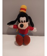 Vintage  Walt Disney World / Disneyland 13&quot; Plush Goofy w Yellow Hat &amp; Tag - £8.18 GBP