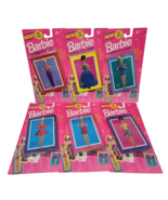SET OF 6 VINTAGE 1993 BARBIE DOLL FASHION PLAY TRADING CARDS MATTEL NEW ... - £29.57 GBP