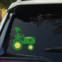 Gnome Decal Sticker for Car, Window, Tractor, Lawn Mower, Farmer, Farm, ... - £8.65 GBP
