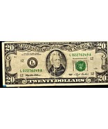 U S $20 Bill  L San Francisco Federal Reserve Note Vintage Money 1993 - $30.00