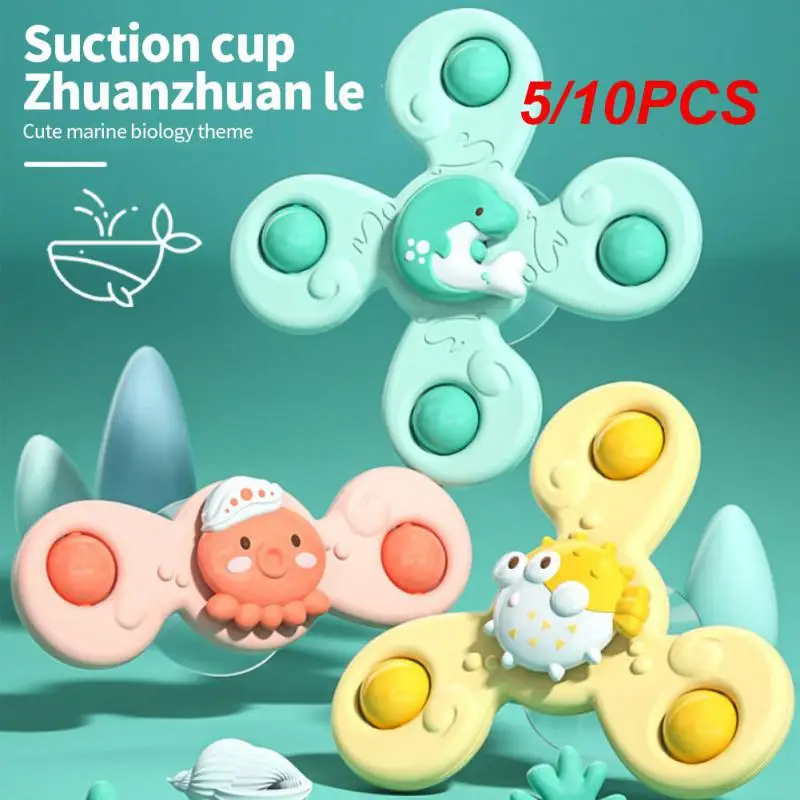 5/10PCS Suction Cups Spinning Toy Spinner Suction Cup Spinner Toy Spinning Top - £39.61 GBP+