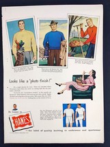 1948 Hanes Vintage Magazine Print Ad - $6.93
