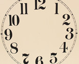 New 11 to 12 Inch Ivory Paper Clock Dial - Choose Arabic or Roman Numbers! - £1.52 GBP