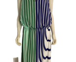 Adrianna Papell Women&#39;s Sleeveless Blouson Dress Green/Blue 22W - $43.69