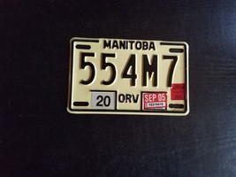 Manitoba Off Road Vehicle License Plate (Snoman Sticker) - £22.90 GBP