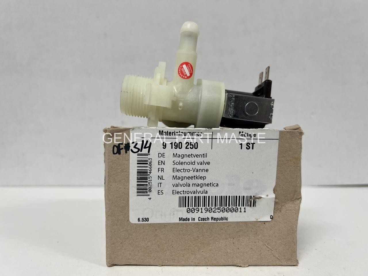 GENUINE OEM Miele Solenoid valve 9190250 - $98.01