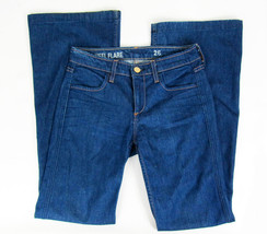 Womens Size 26in J CREW High Heel Flare Jeans Medium Blue Wash - £15.82 GBP