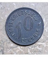 Emergency money war money coin Kirchheim Teck 10 Pfennig 1917-show origi... - $14.00