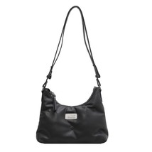 Vintage Pu Underarm Shoulder Bag Woman Designer Soft Leather Padded Handbag Wome - £34.56 GBP