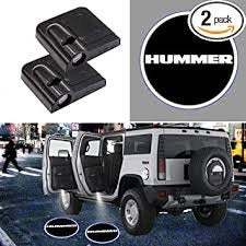 2x PCs HUMMER Logo Wireless Car Door Welcome Laser Projector Shadow LED Light Em