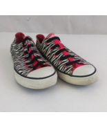 Converse All-Star 634738F  Sneakers Shoes Zebra Print Size 4 Men&#39;s or 6 ... - £13.21 GBP