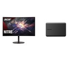 Acer Nitro 34&quot; QHD 3440 x 1440 1500R Curved PC Gaming Monitor AMD FreeSy... - £374.37 GBP