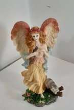 7 inch angel with violin and raccoon very good - £5.51 GBP