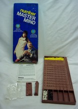 Vintage 1976 Number Master Mind Board Peg Game Invieta Mastermind England 1970's - £15.56 GBP