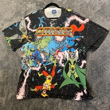 Crisis On Infinite Earths Shirt Mens 3XL Superman Justice League All Ove... - $13.89