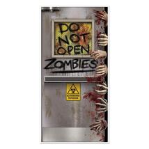 New-Do Not Open-Zombie Attack Laboratory Door Cover Mural Horror Prop De... - $7.89