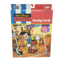 ROSEART DISNEY VINTAGE 1992 PINOCCHIO SEWING CARDS W YARN NEW IN PACKAGE... - $28.50