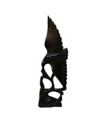 one piece Wooden Hand Carved Bird Home Decor Mother &amp; Babies cottage cor... - $10.39