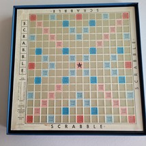 Vintage Scrabble Deluxe Edition Plastic Tiles Scoring Racks Crossword Game Spin - £42.24 GBP