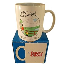 Vintage Family Circus Coffee Cup Kids God Love-em! 1989 Hallmark Mug Hea... - £14.63 GBP