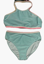 Girls Swimwear Swim Suit Pop Stitched Ribbed Top( 1X) And Bottoms ( 0X) NWT - £8.03 GBP