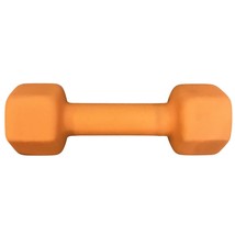 Cap Dumbell 8lbs Hex Neoprene Coated Orange One Hand Weight Exercise Strength - £19.85 GBP