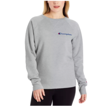Champion Powerblend Sweatshirt Womens size Small Pullover Crew Neck Top Gray - £21.23 GBP