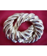 Vintage Gold Pin/Brooch designed in a Double Braid (#0487) - $24.60 CAD