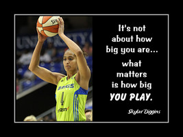 Inspirational Basketball Quote Poster Print Skylar Diggins Motivation Wall Art - £18.37 GBP+