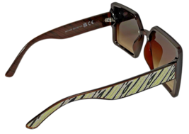 Oversized Square Bling Designer Sunglasses for Women UV Protection Brown Lenses image 6