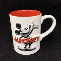Disney Theme Parks 3D Black &amp; White Original Mickey Mouse Coffee Tea Mug... - £11.81 GBP