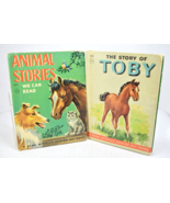 Lot of 2 books Animal Stories We Can Read 1957 The Story of Toby 1950 Ju... - £8.14 GBP