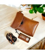 Brown Leather Mini Crossbody, Handmade Purse for Women, Small Shoulder B... - $1,895.83 MXN