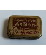 Vintage Genuine Bayer Tables of Aspirin 12 x 5-grs each empty aluminum tin - £7.79 GBP