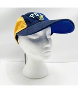 Polo Ralph Lauren Long Bill Blue Yellow Wing Twill Ball Cap Hat S/M NWT - $96.74