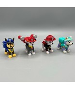 Lot of 4 Paw Patrol Figures Cake Toppers Toys Marshall Chase Skye - £10.11 GBP