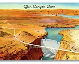 Artist Concept Glen Canyon Dam Page Arizona AZ UNP Chrome Postcard N24 - £2.34 GBP
