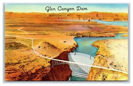 Artist Concept Glen Canyon Dam Page Arizona AZ UNP Chrome Postcard N24 - £2.33 GBP