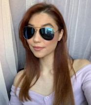 New Aviator Gold Blue Men&#39;s Women&#39;s Sunglasses X3 - $9.99