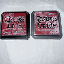 Tim Holtz NIP Lumberjack Plaid Distress Ink &amp; Distress Oxide Ink Set 3x3... - $14.99