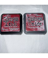 Tim Holtz NIP Lumberjack Plaid Distress Ink &amp; Distress Oxide Ink Set 3x3... - €12,86 EUR