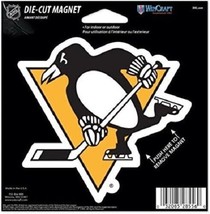 NHL Pittsburgh Penguins Logo on 4 inch Auto Magnet Die-Cut by WinCraft - $15.99